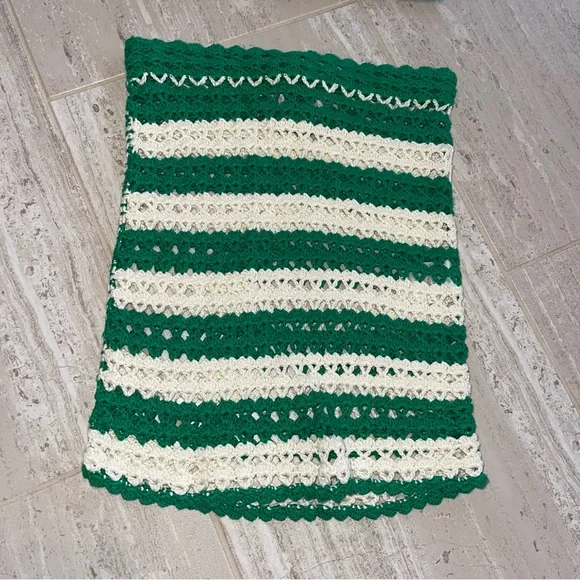 Lovers + Friends Green and White Crochet Skirt Set - Picture 7 of 12